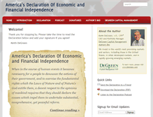 Tablet Screenshot of declaration.degreen.com